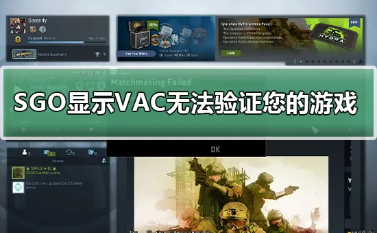 SGO显示VAC无法验证您的游戏SGO显示VAC无法验证您的游戏解决办法