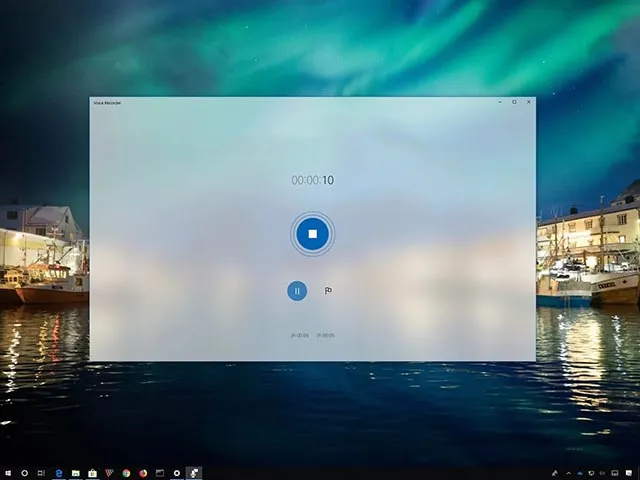 使用Win10上的Voice Recorder应用