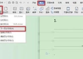 wps中下一页 | wps中插入下一页