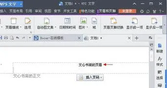 wps如何删除本页页眉