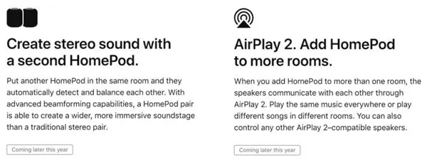 苹果HomePod立体声音效被称为“FullRoom”