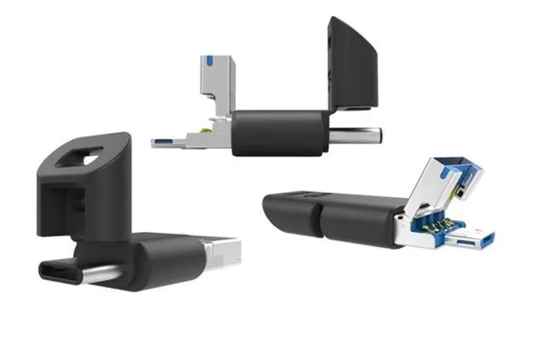 集成3种主流USB接口的U盘，防尘防水还防震