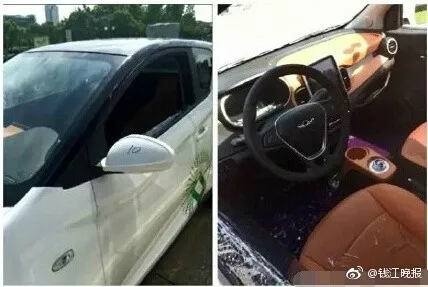 女子被困共享汽车30多分钟 要求砸窗赔款始末