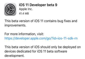 iOS11 Beta9在哪下载？附升级过程