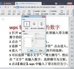 在wps方框中输入数字 | wps输入带方框的数字