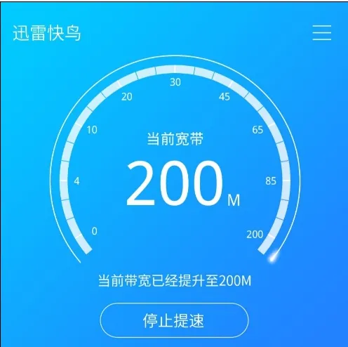 迅雷快鸟宽带提速有用吗？可享受200M带宽