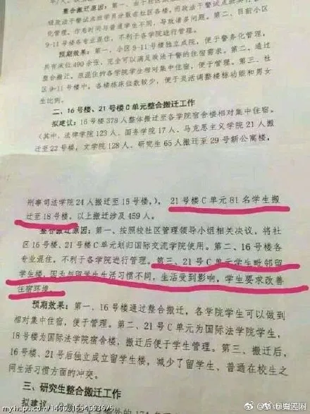 上海政法学院要求本校学生为留学生腾宿舍？附网上公告