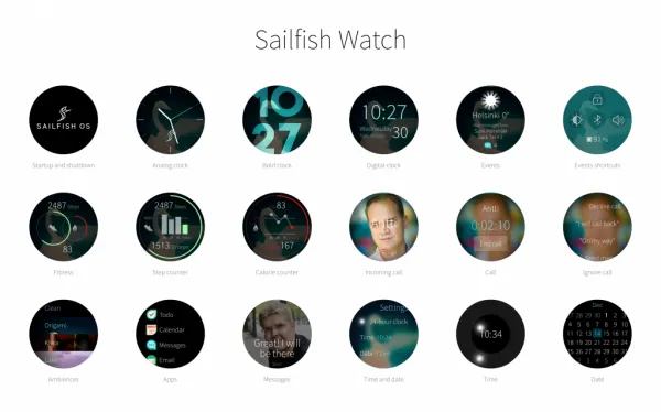 Sailfish OS智能手表官方演示视频 有各类健身应用