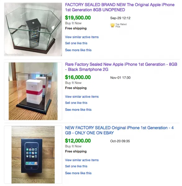 第一代iphone价值多少钱？首代未开封iPhone已被炒至十三万