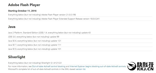微软IE 11将自动屏蔽过期的Flash插件