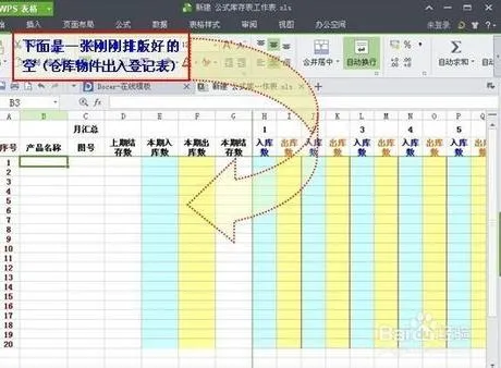 wps表格制作仓库入库 | 用WPS表格做一个进销存表