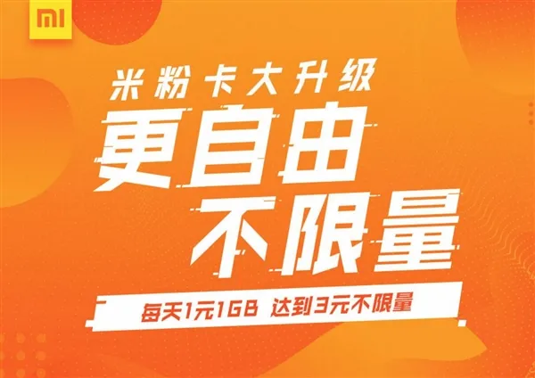 新版米粉卡开放办理：1元/GB国内流量 还有免流