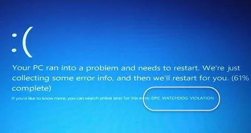 升级Win10专业版后蓝屏提示DPC WATCHDOG VIOLATION错误