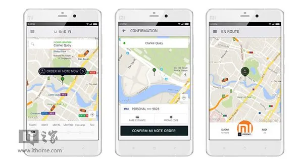 小米与Uber达成合作：Uber客户端就能买小米Note
