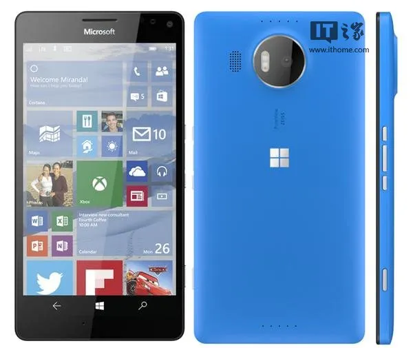 微软首款Win 10旗舰手机名称确定：Lumia950/XL