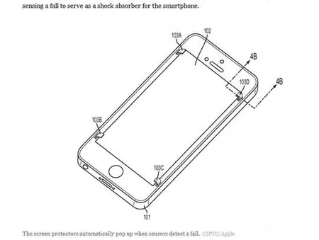 苹果新专利：iPhone被摔后屏幕不会碎