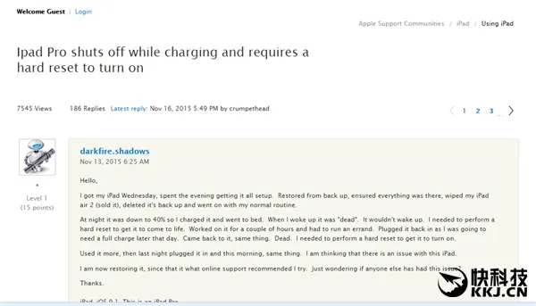 iPad Pro刚上市就出BUG 系统莫名假死
