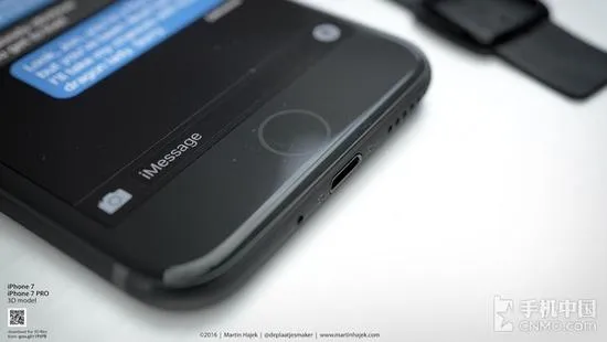 iPhone 7黑色版(太空黑)渲染图曝光