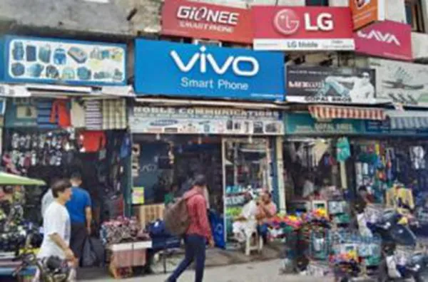 小米、金立、vivo和OPPO在印度市场