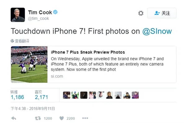 库克晒iPhone 7拍摄组图：最好的iPhone摄像头