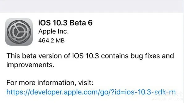 ios10.3 beta6新特性有哪些？ios10.3 beta6更新日志介绍