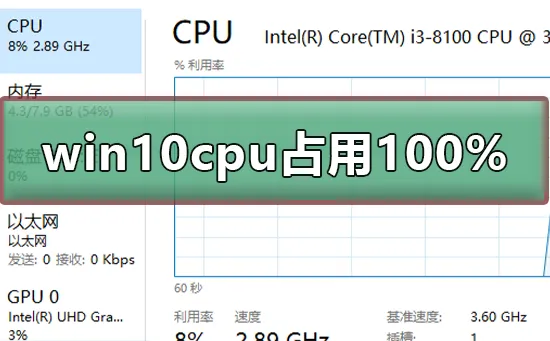 win10系统cpu占用100%win10系统cpu占用100%怎么办？