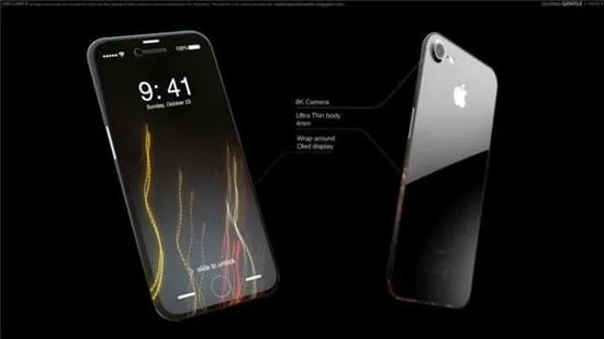 iPhone8概念设计曝光：环绕式屏幕玻璃身【图】