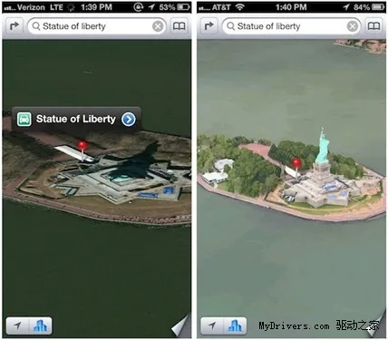 苹果地图明显改进