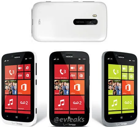 WP8系统诺基亚Lumia 822接受预订4.3英寸触控屏