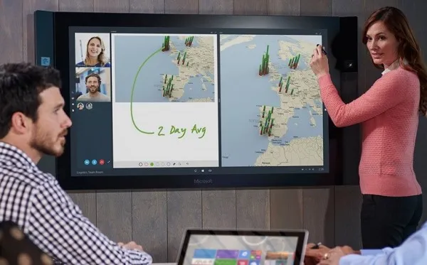 微软推出Surface Hub 可帮助企业提升会议效率
