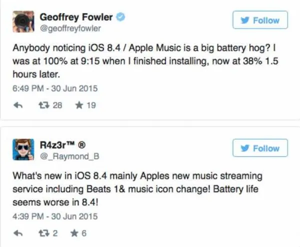 iOS 8.4怎么样 Apple Music导致耗电快