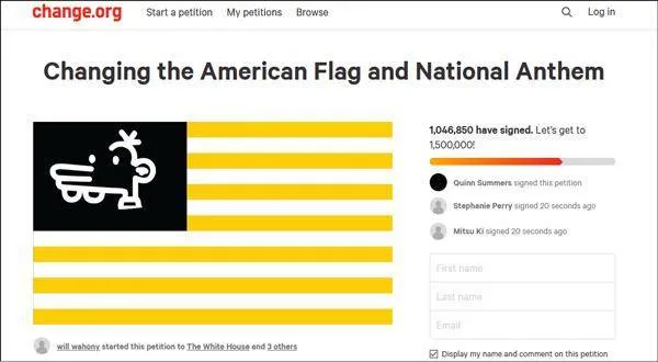 上百万网民请愿修改美国国旗什么情况？事件详情理由让人震惊