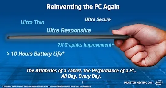 英特尔重新定义PC市场 Medfield智能手机