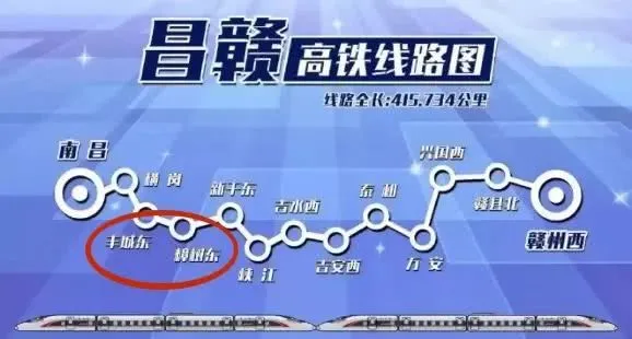 昌赣高铁正式开通运营 昌赣高铁最新时刻表 昌赣高铁线路图