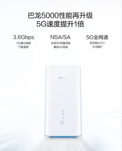 5G与Wi-Fi 6结合 华为5G路由速度飞起