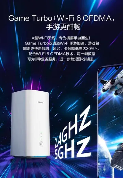 5G与Wi-Fi 6结合 华为5G路由速度飞起