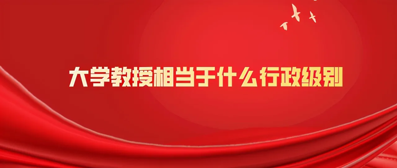 大学教授相当于什么行政级别(享受