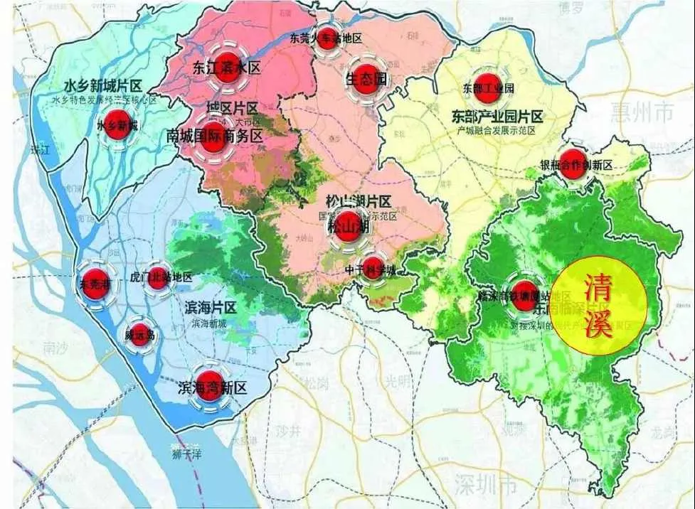 东莞有几个区和几个县 | 广东省东莞划分为三十二个地区