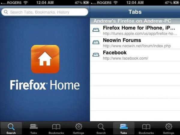 Mozilla发布首个iPhone应用-Firefox Home