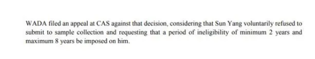 WADA想让孙杨终身禁赛?禁赛事件详情孙杨听证会直播地址
