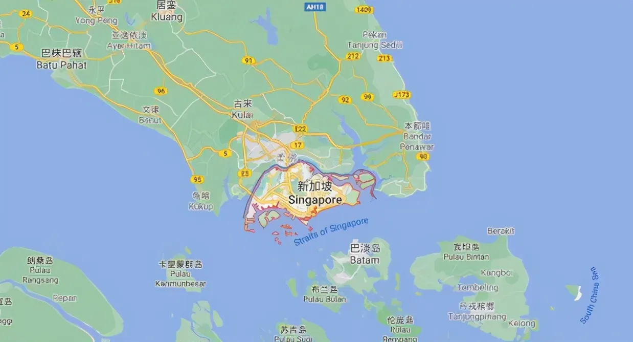 新加坡面积相当于上海 | 新加坡面积小，但地理位置重要